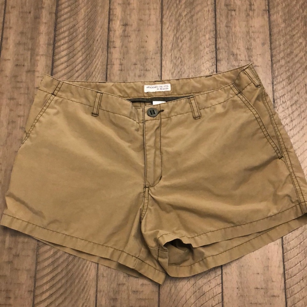 Abercrombie 092 Fitch Army green Nylon Shorts Y2K 90’S 6 gorpcore grunge